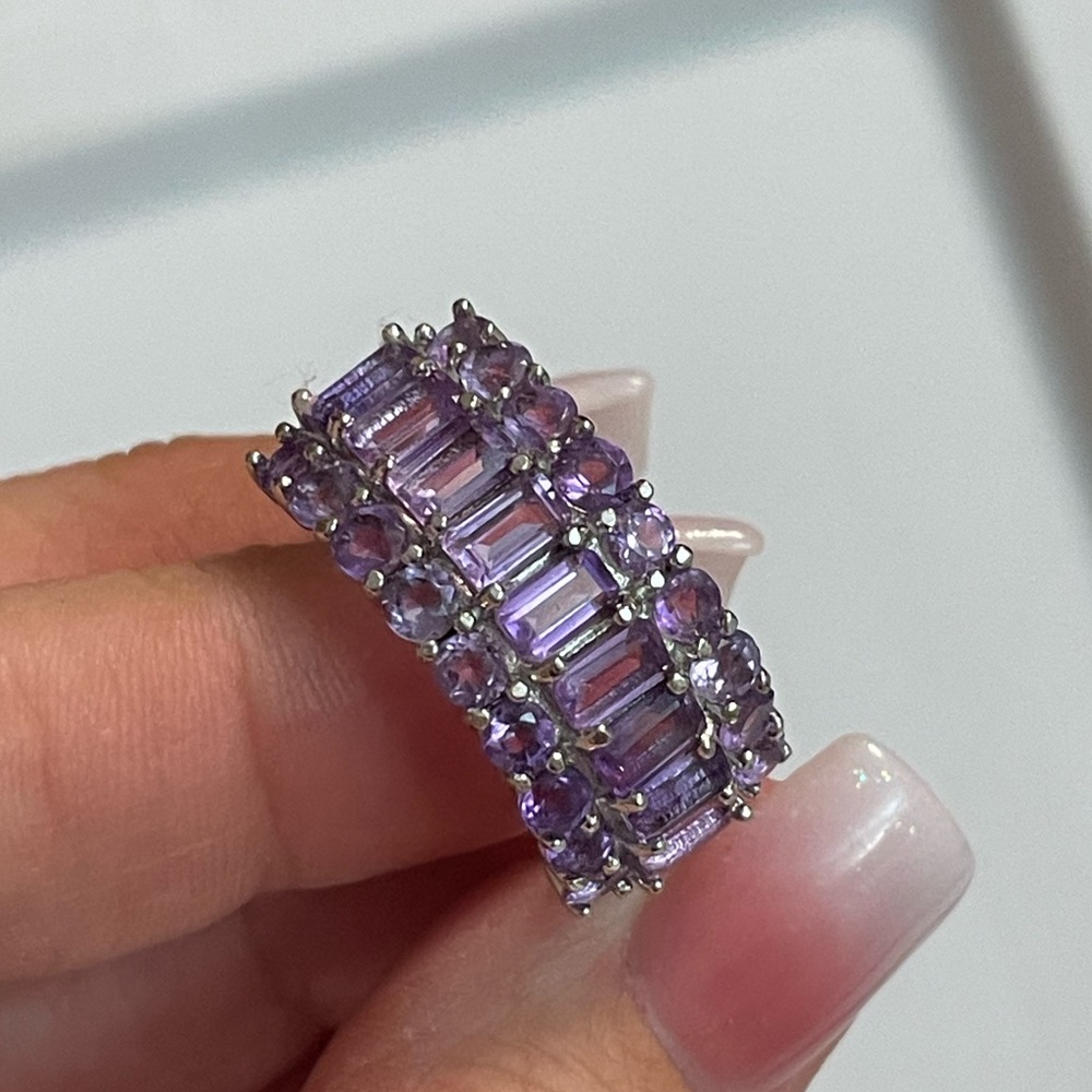 Purple stone ring